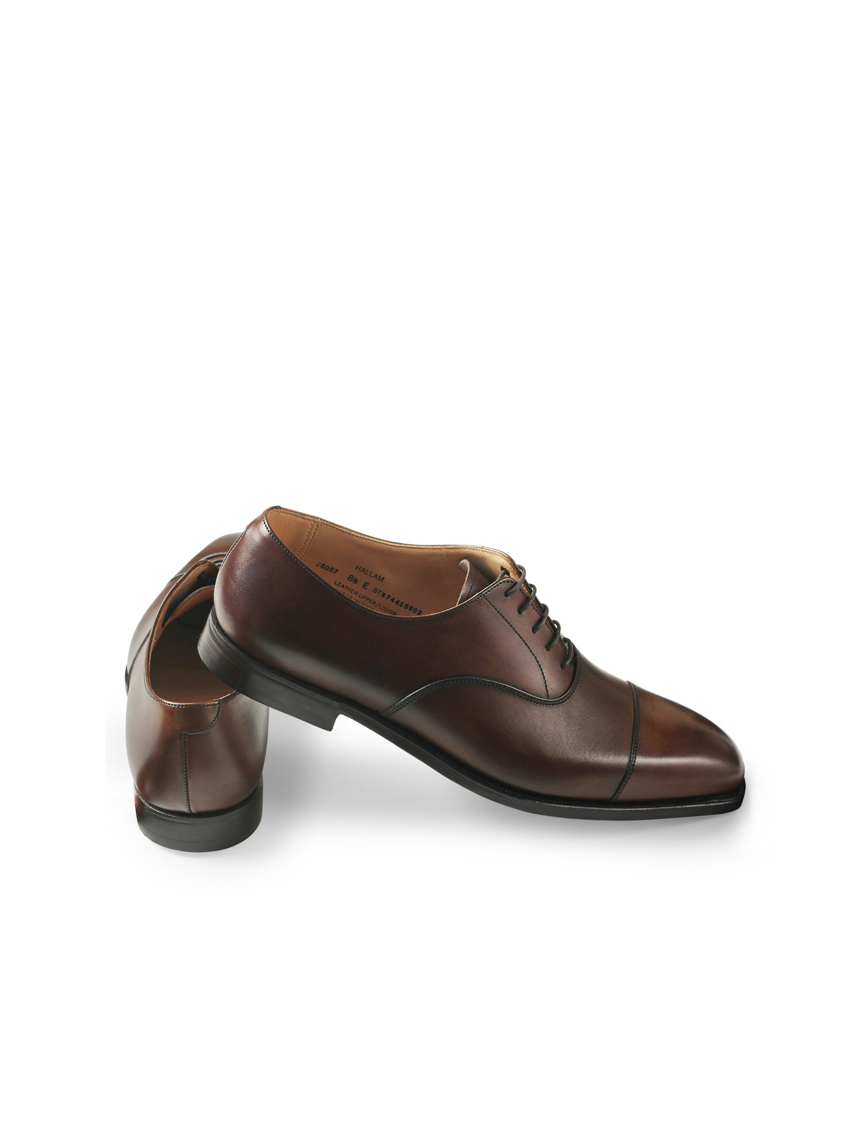 Kastanienbrauner Cap-Toe Oxford